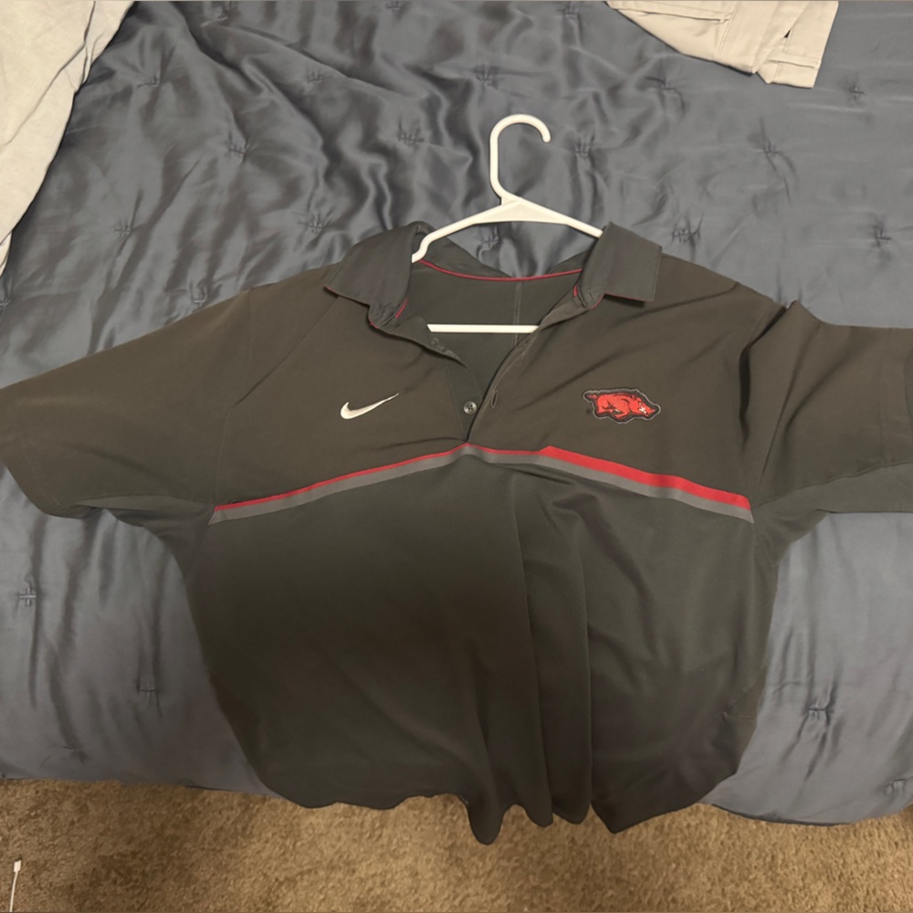 Nike Dri-FIT Arkansas Grey Polo